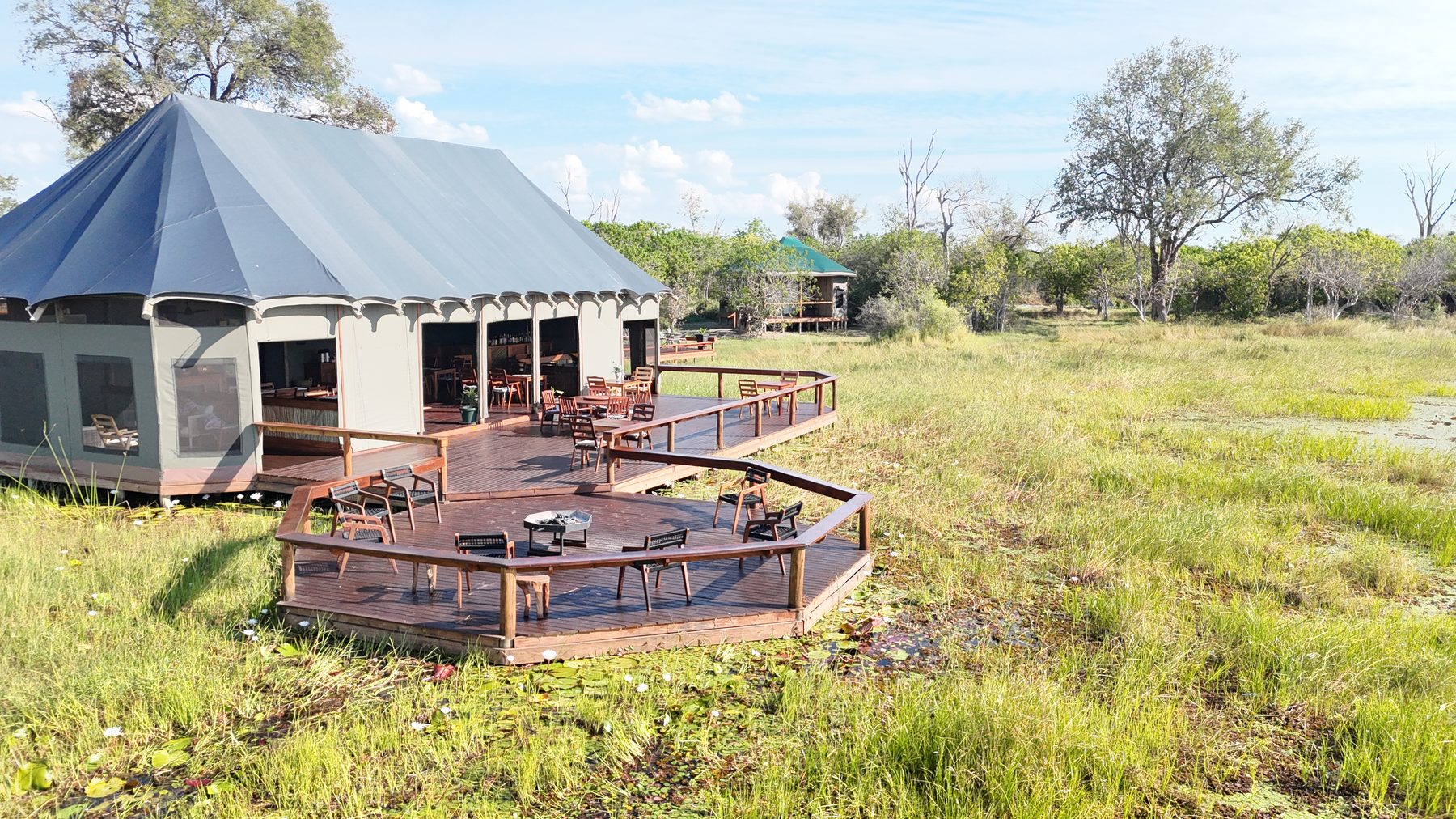 Safari lodge landscape representing Botswana tourism partnerships
