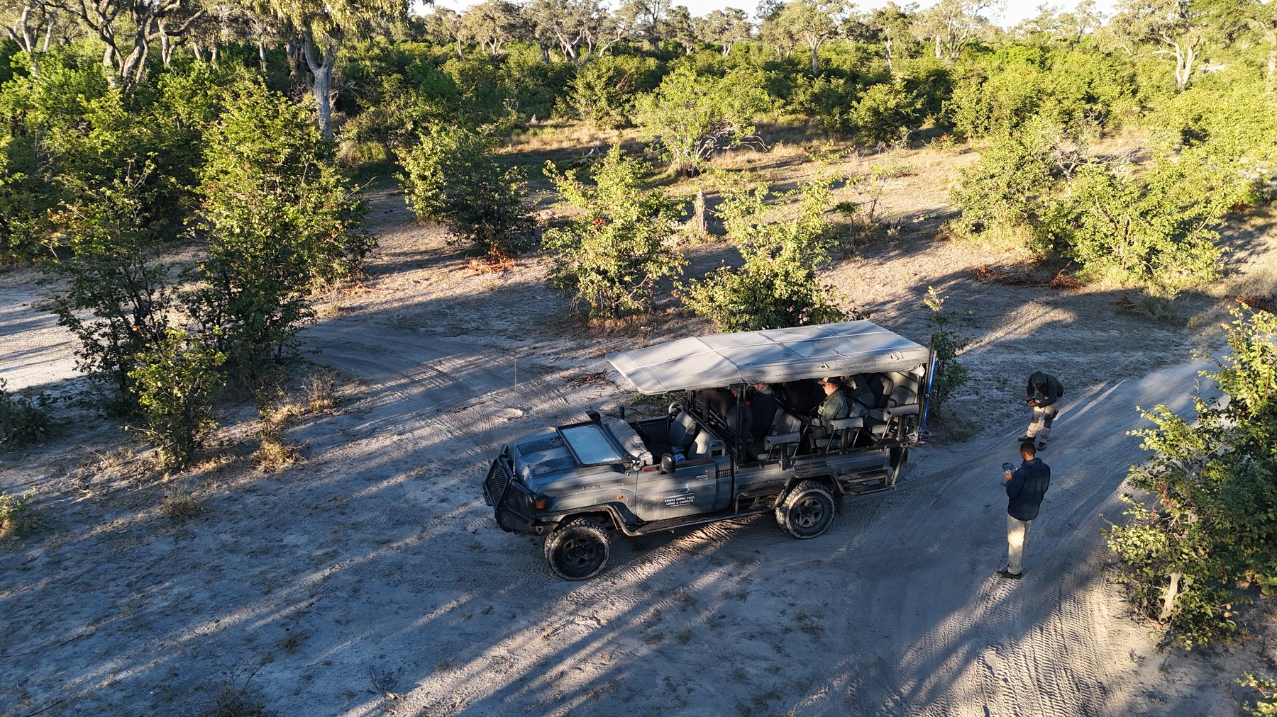 Safari vehicle in Botswana